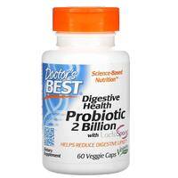 Image of Doctor's Best Digestive Health Probiotic 2 Billion with LactoSpore (60 Veggie Caps)