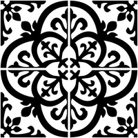Image of In Home Peel and Stick Backsplash Tiles 4 Piece Avignon Fine Decor NH2956