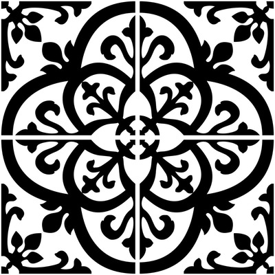 In Home Peel and Stick Backsplash Tiles 4 Piece Avignon Fine Decor NH2956

