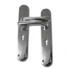 Image of Premier chrome lever door handles