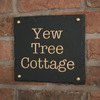 Image of Rustic Slate House Sign - 23 x 20.5cm