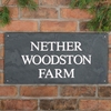 Image of Smooth Slate House Sign - 60 x 30cm