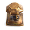 Image of Antique brass centre door knob