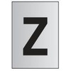 Image of Metal Effect PVC Letter Z