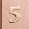 Image of 6cm Antique Brass Door Number 5
