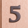 Image of 6cm Black Iron Door Numbers - 5