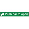 Image of Push Bar to Open Sign