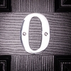 Image of Chrome House Door Number 10cm - 0