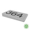 Image of EcoStone Environmentally Friendly Left Hand Wedge 3 digit House Number - UWN3L