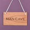 Image of Wooden hanging sign - Man Cave
