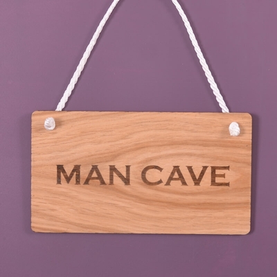 Wooden hanging sign - Man Cave