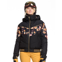 Womens Torah Bright Summit Ski Jacket - True Black Magnolia