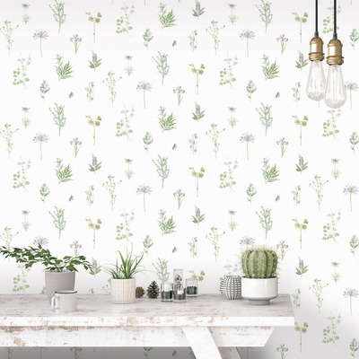 Evergreen Botannical Wallpaper Multicolour Galerie 7342
