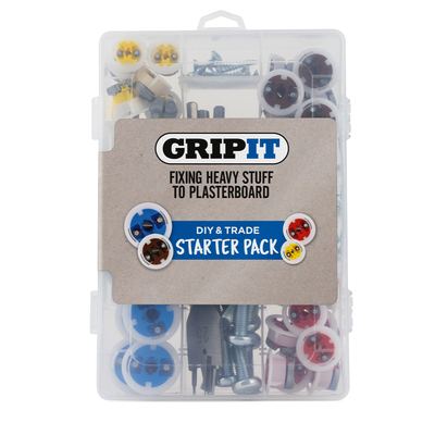 GRIPIT Assorted Plasterboard Fixing Starter Kit - Pack of 40