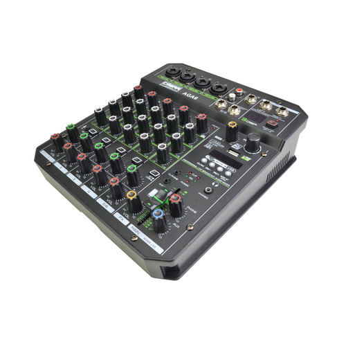 Compact 6 Channel Mixer with DSP Effects, MP3 Player and Bluetooth