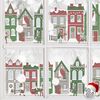 Christmas Winter City Border Window Decal - 120 x 38 cm