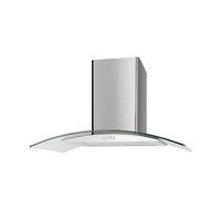 Image of ART28420 90cm Curved Glass Cooker Hood