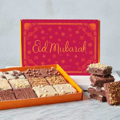 Eid Mixed Mini Brownie Box - 24 Pieces