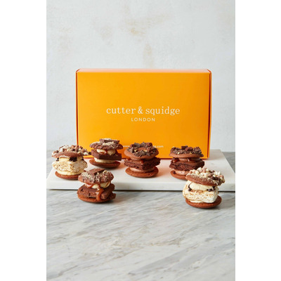 Chocolate Biskie Box - Box Of 12 Cupcakes Brownies Biscuits