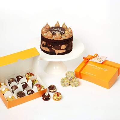Sweet Birthday Combo Cake - Choc Chip Cookie