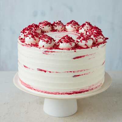 Raspberry Ripple Celebration Birthday Cake Cake - Three Tier (6 + 8 + 10 Diameter)
