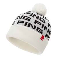 Ping Logo Golf Bobble Hat - White/Black