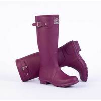 Image of Woodland Womens Plain Dark Violet Tall Wellington Boots