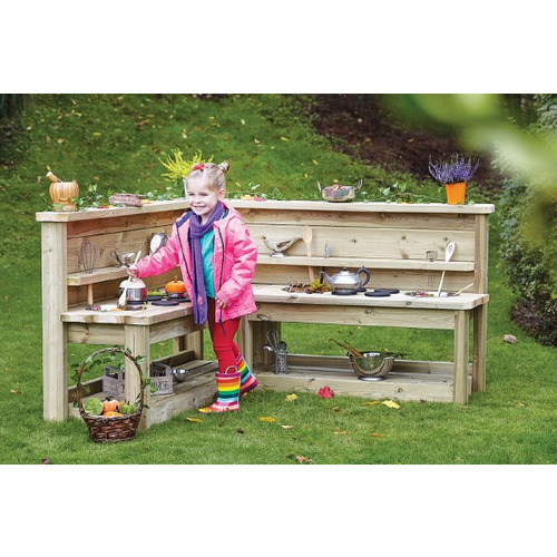 Small Outdoor Corner Kitchen