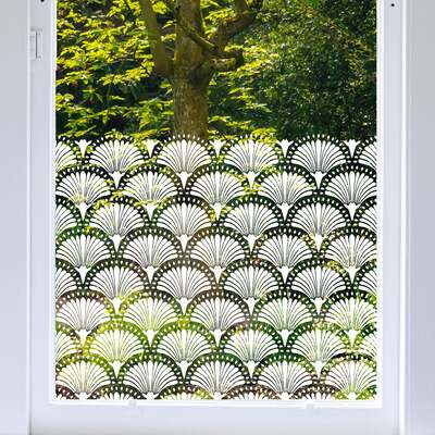Thebes Clear Window Privacy Border - 1200(w) x 560(h) mm