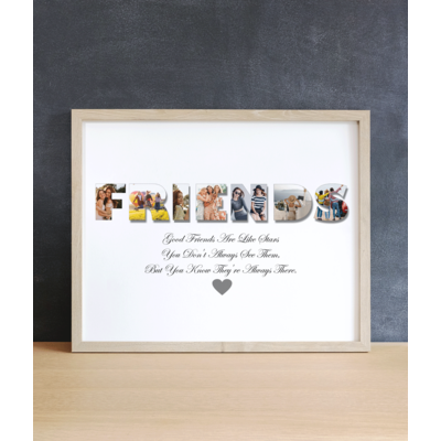 Personalised FRIENDS Photo Print - Friend Photo Frame Gift
