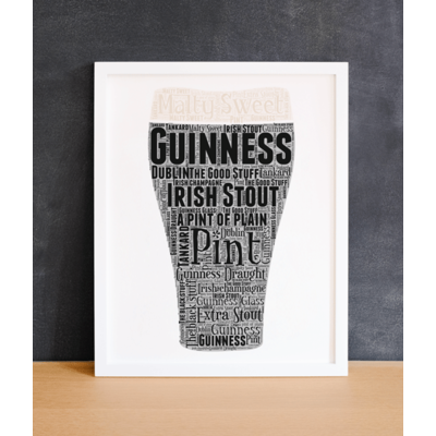 Irish Stout - Personalised Word Art Print