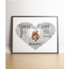 Personalised Heart Word Art Gift - With Photo