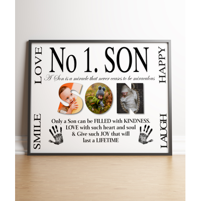 No 1 Son Personalised Photo Gift