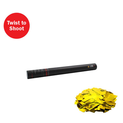 Handheld Confetti Cannon 50cm - Gold