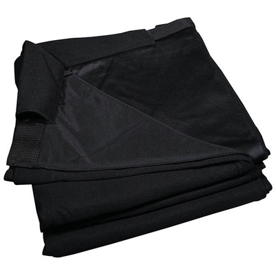 Black Pipe and Drape Curtain - 3 x 1.2m