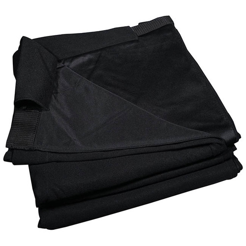 Black Pipe and Drape Curtain - 3 x 1.2m
