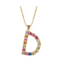 Image of Initial D Letter Necklace - Gold