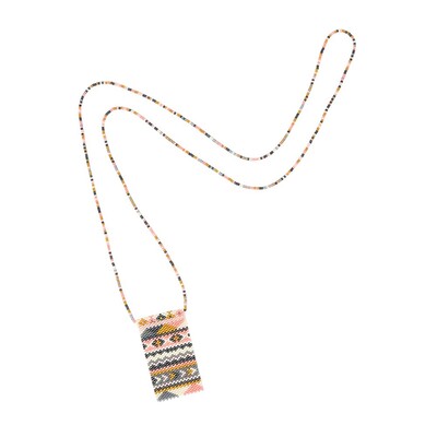 MISHKY Alhambra Beaded Necklace Pink, Cream & Gold