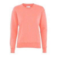 Image of Classic Crew Organic Cotton Sweatshirt - Bright Coral