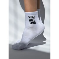 Image of You Got This Organic Cotton Socks - White