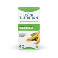 Image of Living Nutrition Organic Fermented Red Ginseng - 60 Capsules