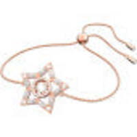 Image of Swarovski Stella bracelet, White, Rose gold-tone plated, 5617882
