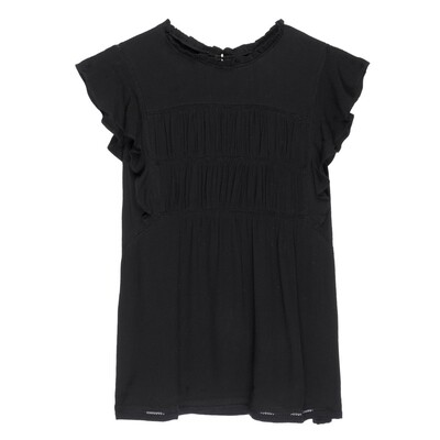 Rails Filomena Cotton Blouse True Black