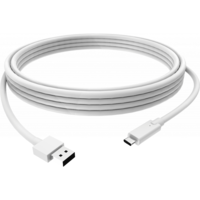 Image of Vision White USB-C to USB 3.0A Cable 1M (3.2ft)