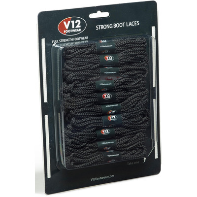 V12 Black Safety Boot Laces