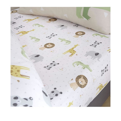 Catherine Lansfield Roarsome Animal Single Fitted Sheet