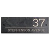 Image of Contemporary Smooth Slate House Sign - 30 x 10cm