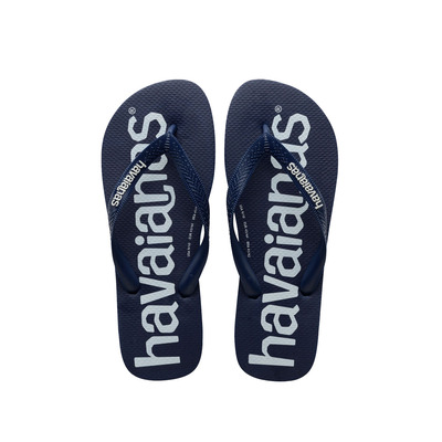 Havaianas Top Logomania Flip Flops - Navy Blue - UK 6/7
