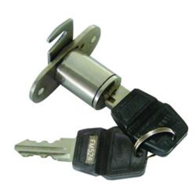 ASEC Twin Flange Fix Furniture Pedestal Hook Cam Lock - Extra keys £3.50 each