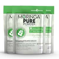 Image of Moringa Pure 100% Pure Organic Powder 100g Pouch - 3 Pouches (300g)